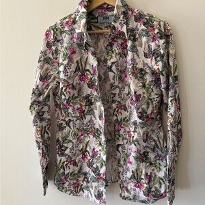 Floral Button Down Shirt for Women